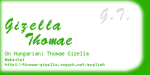 gizella thomae business card